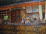 Mustang 03 03-3 Ghemi Lodge Small Gompa We ate our lunch in the royal house in Ghemi. The Mustang King�s relative who runs the lodge showed me a small gompa in a side room off the lodge.
